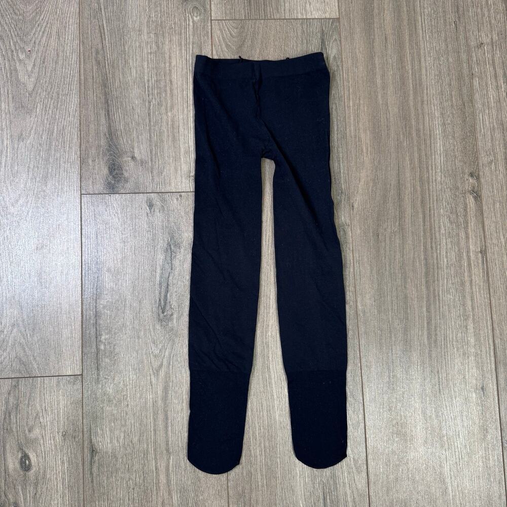 Crewcuts Tights Girls S Black Solid Stretch Nylon Dressy Preppy Kids Classic